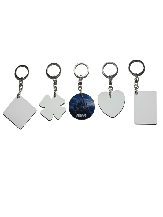 Personalised Keyring Double-sided Printing (Different Shapes)