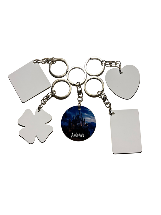Personalised Keyring Double-sided Printing (Different Shapes)