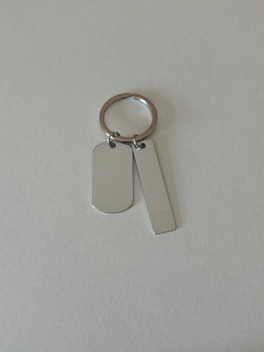 Personalised Stainless Steel Keyring