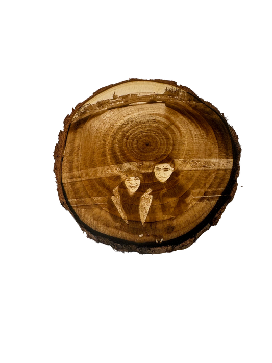 Personalised Wood Slice with Engraving
