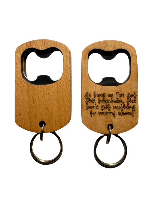 Personalised Bottle Opener Keyring