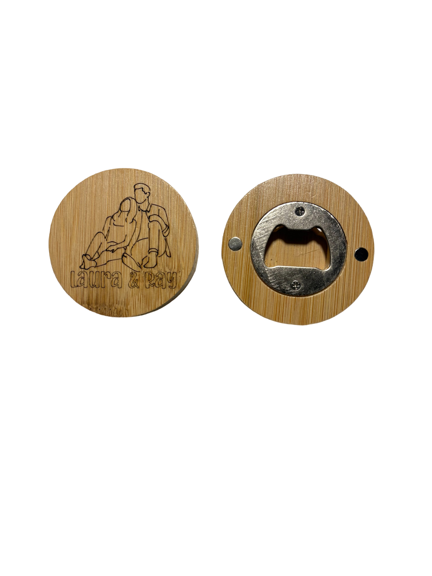 Personalised Bamboo Bottle Opener with Engraving
