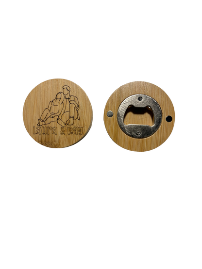 Personalised Bamboo Bottle Opener with Engraving