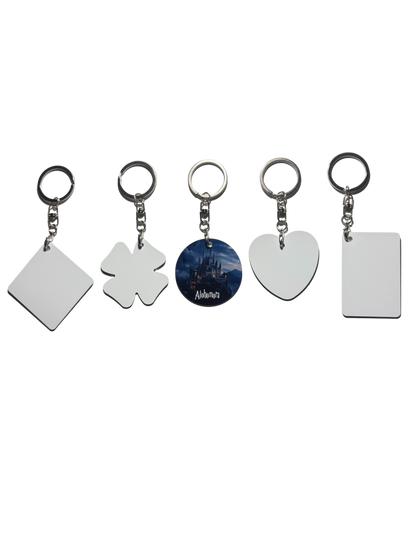 Personalised Keyring Double-sided Printing (Different Shapes)