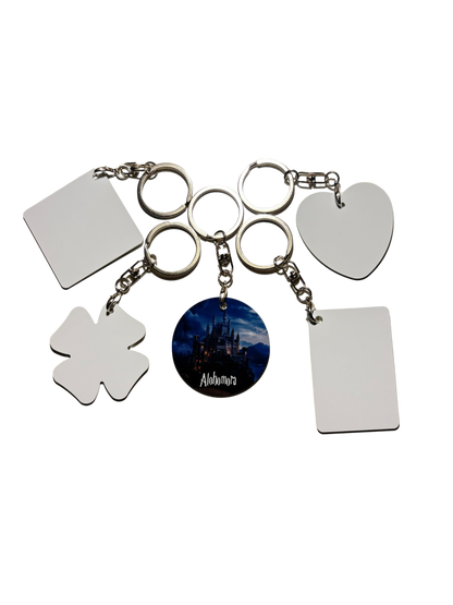 Personalised Keyring Double-sided Printing (Different Shapes)