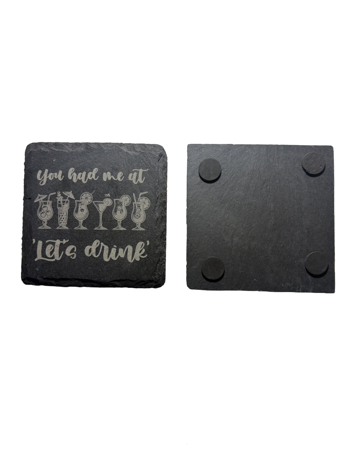 Personalised Slate Coaster with Engraving