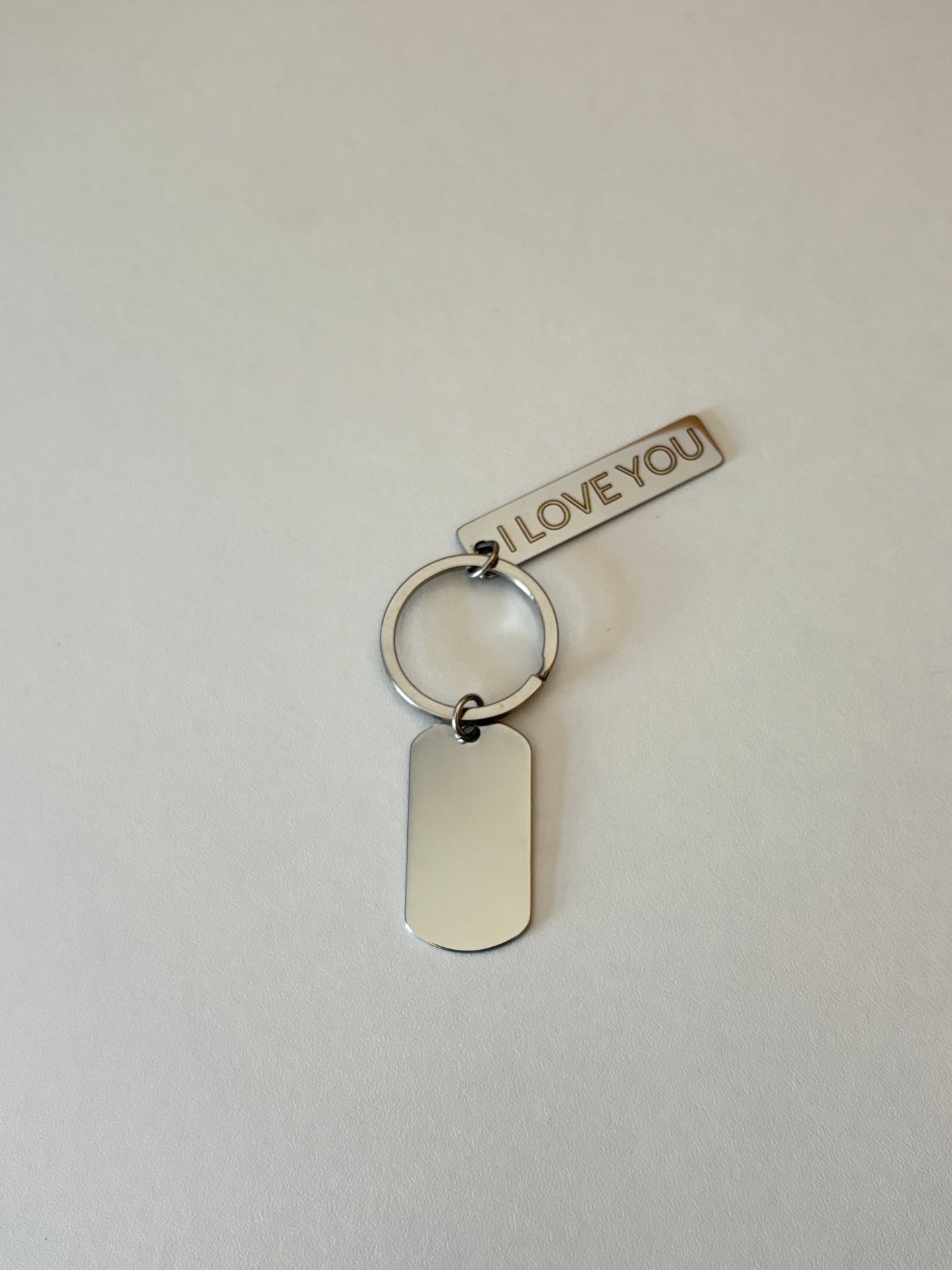 Personalised Stainless Steel Keyring