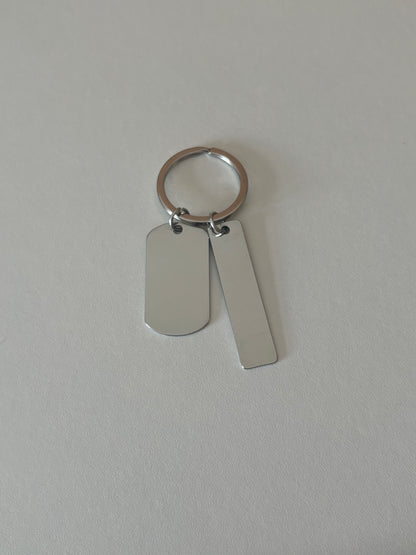 Personalised Stainless Steel Keyring
