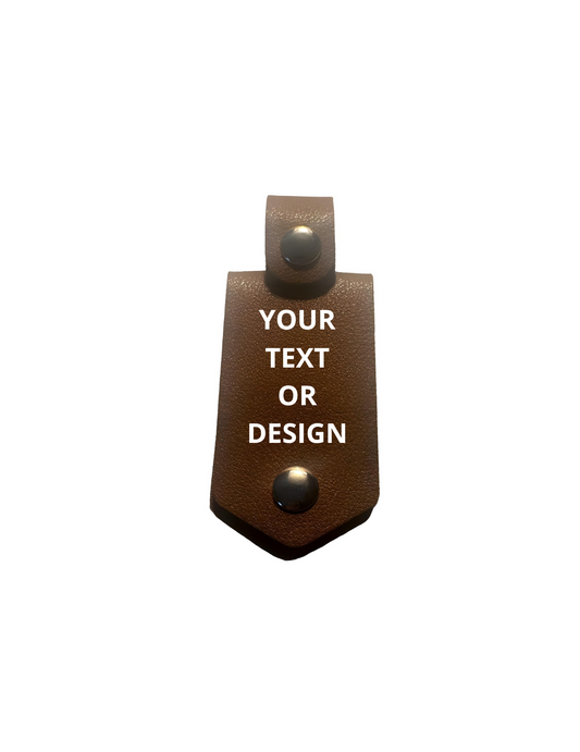 Personalised Leather Keyring for Engraving and Printing