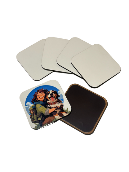 Personalised Pack of 6 Wooden Magnets