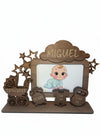 Personalised Wooden Baby Frame with Engraving (includes printed picture)