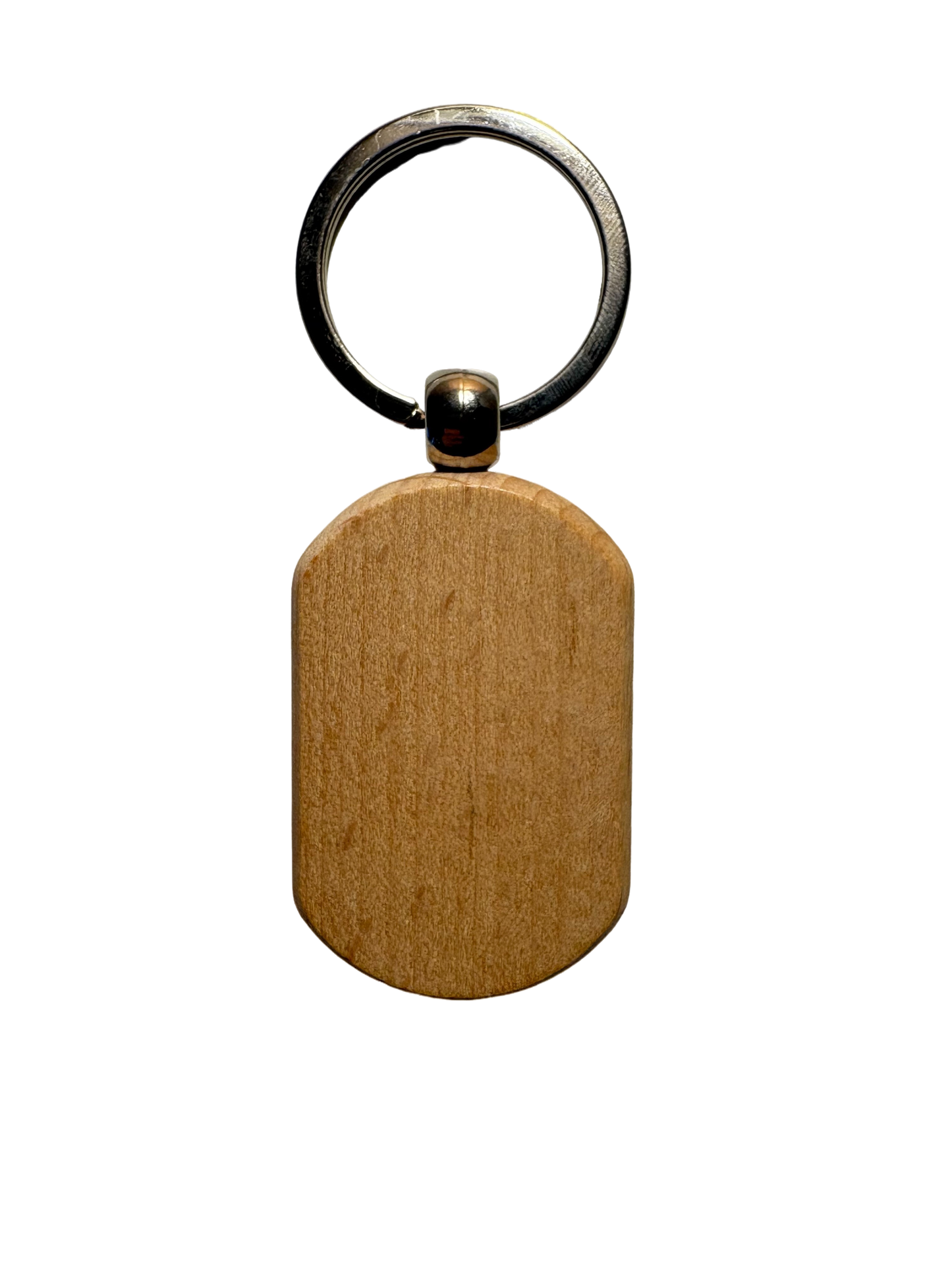 Personalised Wooden Keyring with Engraving