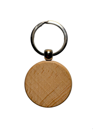 Personalised Wooden Keyring with Engraving