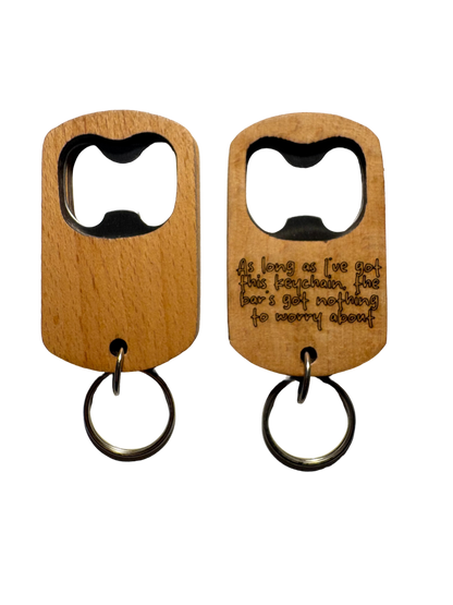 Personalised Bottle Opener Keyring